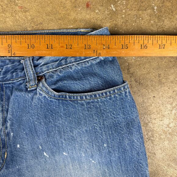 GAP Low Rise Flare Vintage Jeans Women’s Size 6 Paint Splatter Y2K Denim‎ - Picture 9 of 12